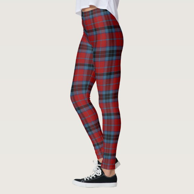 MacTavish Tartan Modern Red Women's Leggings (Links)
