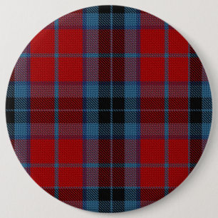 MacTavish Tartan Red and Blue Kariert Button