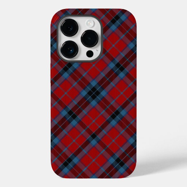 MacTavish Tartan Red and Blue Kariert Case-Mate iPhone Hülle (Rückseite)
