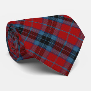 MacTavish Tartan Red and Blue Kariert Krawatte
