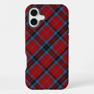 MacTavish-Tartan Rot und Blau Kariert iPhone 16 Plus Hülle