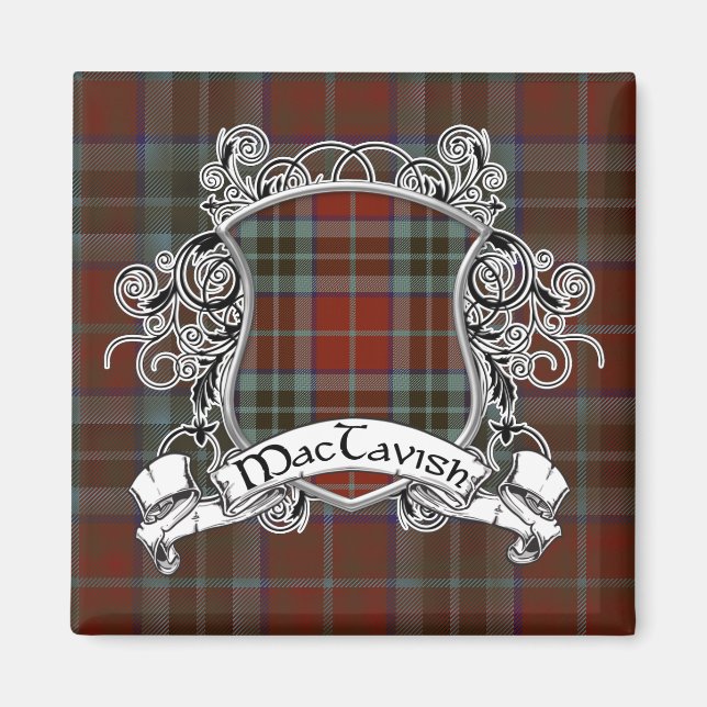 MacTavish Tartan Shield Magnet (Vorne)