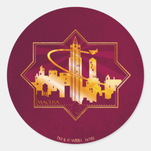 MACUSA™ Grafik-Abzeichen Runder Aufkleber
