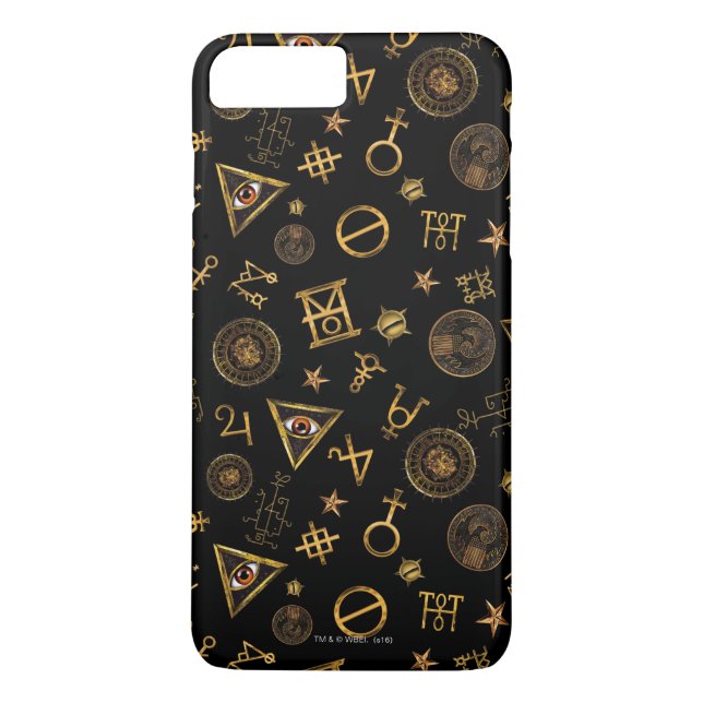 MACUSA™ Magic Symbols und Wappen Muster Case-Mate iPhone Hülle (Rückseite)