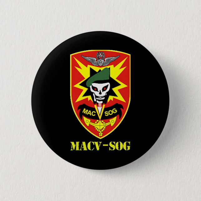 Macv-sog Army Unit Small Patch Vollfarbiges Vietna Button (Vorderseite)