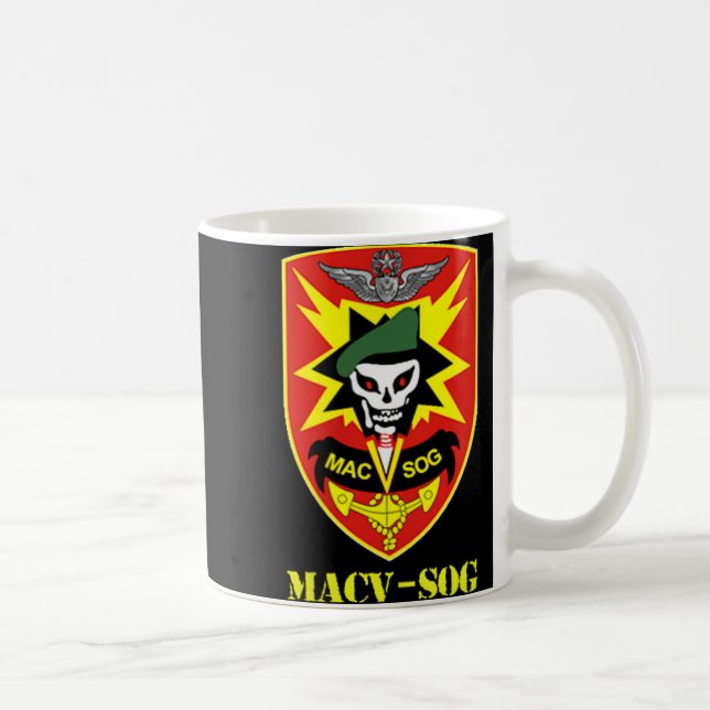 Macv-sog Army Unit Small Patch Vollfarbiges Vietna Kaffeetasse (Rechts)