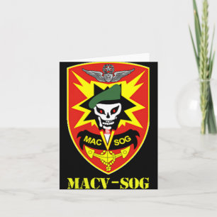 Macv-sog Army Unit Small Patch Vollfarbiges Vietna Karte