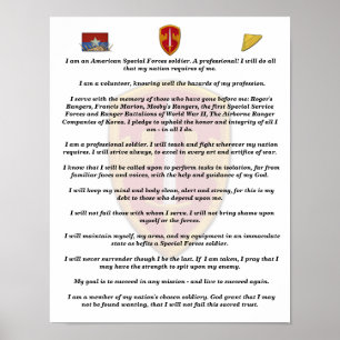 MACV SOG Vietnam Kriegsveteranen Poster