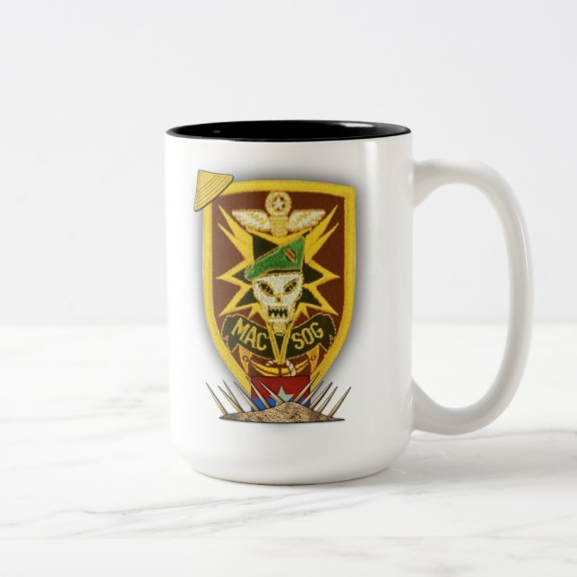 MACVSOG MACV SOG Vietnamkriegveteranentierärzte Zweifarbige Tasse (Rechts)