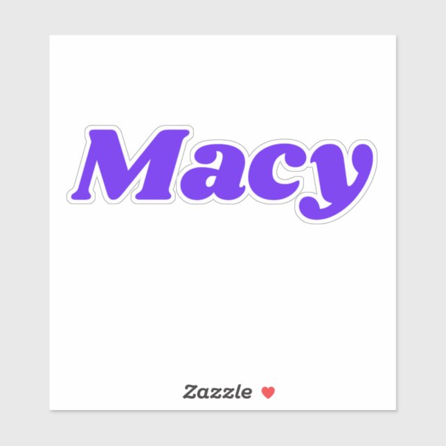 Macy Aufkleber (Blatt)