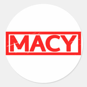 Macy-Briefmarke Runder Aufkleber