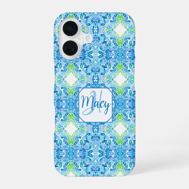 Macy Mosaik-iPhone-Hülle iPhone 16 Hülle (Rückseite)