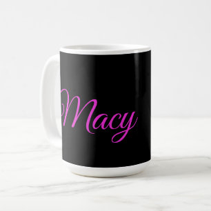 Macy, Name, mit Guinea Schweine und Stiefmütterche Kaffeetasse