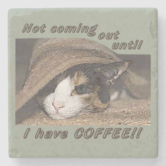 Macy Will auch Kaffee Steinuntersetzer (Vorderseite)