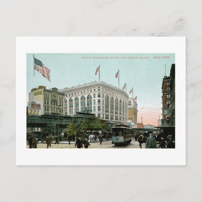Macy's Department Store, New York Postkarte (Vorderseite)