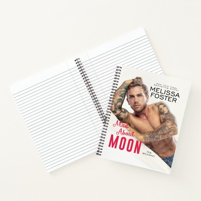 Mad About Moon Notebook - 8,5" l x 11" w Notizbuch (Innenseite)