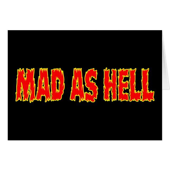 MAD AS HELL (Vorderseite (Horizontal))