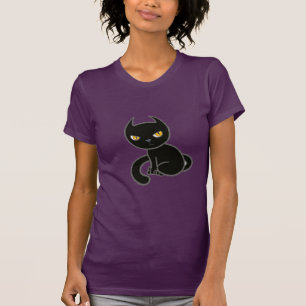 Mad Black Kitty Cat T-Shirt