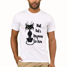 Mad, böse & gefährlich zu wissen, schwarze Katze