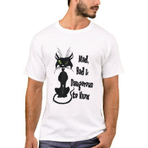Mad, böse & gefährlich zu wissen, schwarze Katze