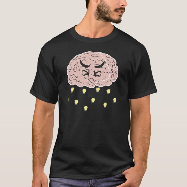 Mad Brainstorming Funny Brainstorming T-Shirt (Vorderseite)