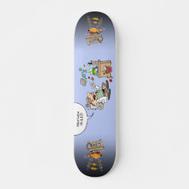 Mad Cartoon Scientists mit benutzerdefiniertem Tex Skateboard