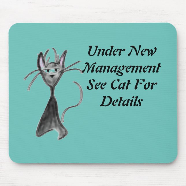 Mad Cat iPad von Sommer Hamilton Mousepad (Vorne)