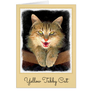 Mad Cat Painting - Niedliche Original Cat Art