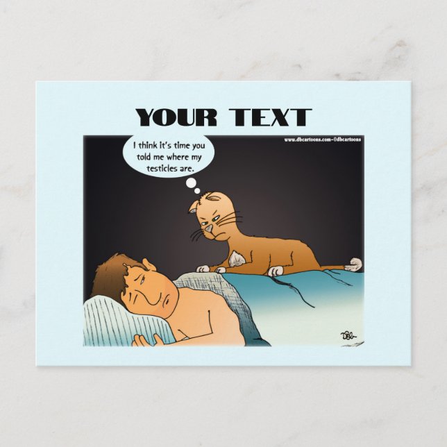 Mad Cat Postcard Postkarte (Vorderseite)