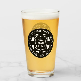 Mad Chat Beer Glass Glas