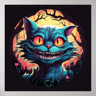 Mad Cheshire Cat Alice im Wunderland Poster