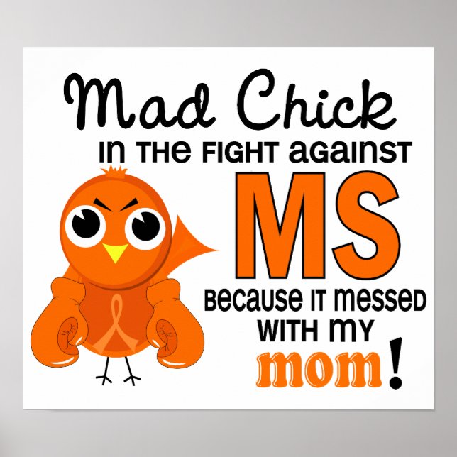 Mad Chick 2 Mama Multiple Sklerose MS Poster (Vorne)