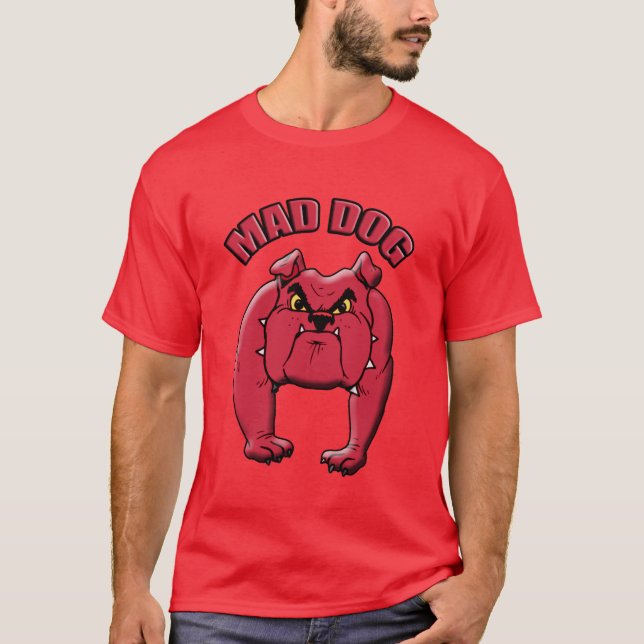 Mad Dog Mens Red T T-Shirt (Vorderseite)