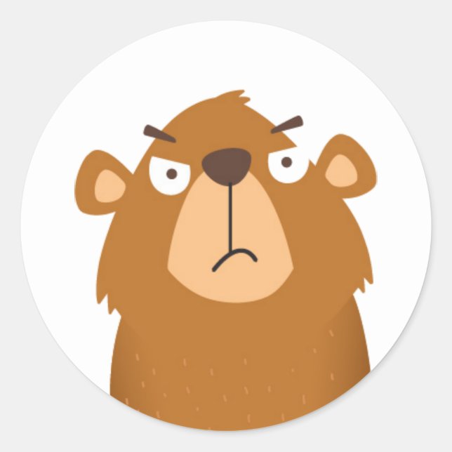 Mad Groundhog Runder Aufkleber (Vorderseite)