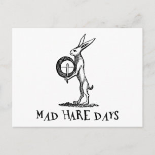 Mad Hare Days Postkarte