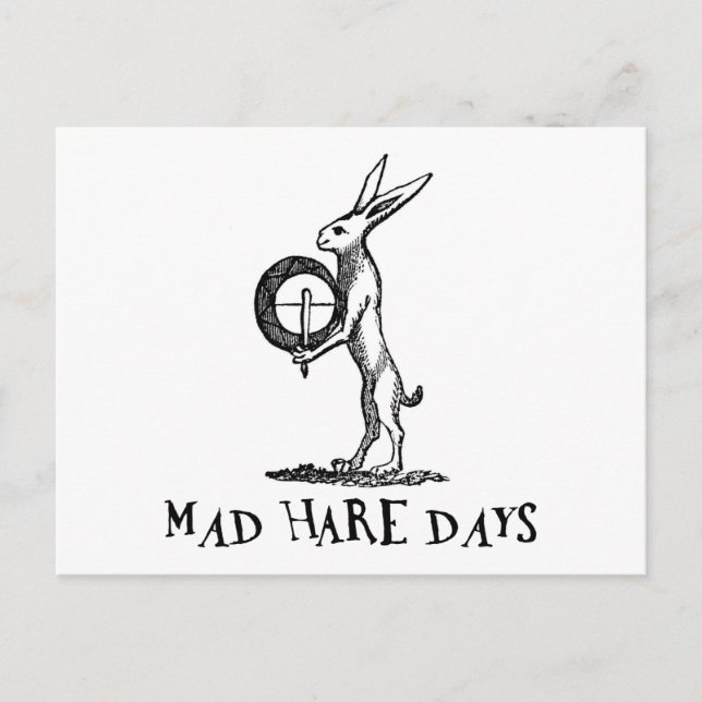 Mad Hare Days Postkarte (Vorderseite)