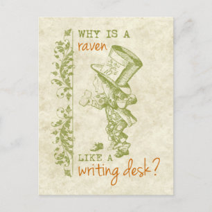 Mad Hatter, Alice im Wunderland Postkarte