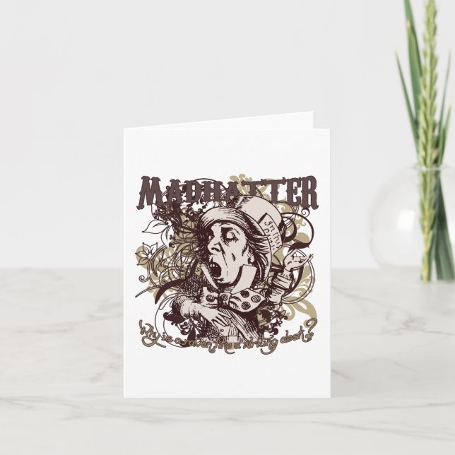 Mad Hatter Carnivale Style Karte (Vorderseite)