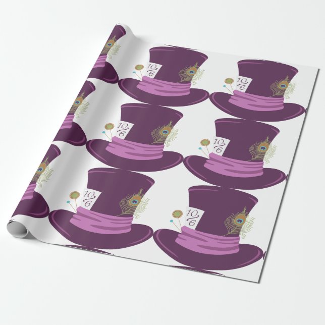 Mad Hatter Geschenkpapier (Ungerollt)