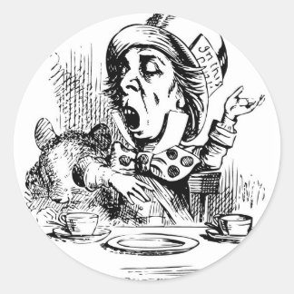 Mad Hatter macht sich rhetorisch Runder Aufkleber
