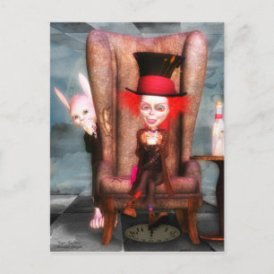 Mad Hatter Postcard Postkarte