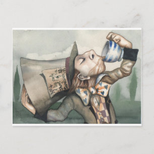 Mad hatter postkarte