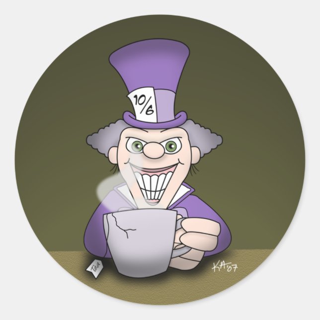 Mad Hatter Stickers (Vorderseite)