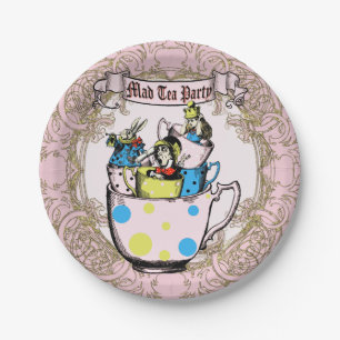 Mad Hatter Tea Party Alice im Wunderland Pappteller