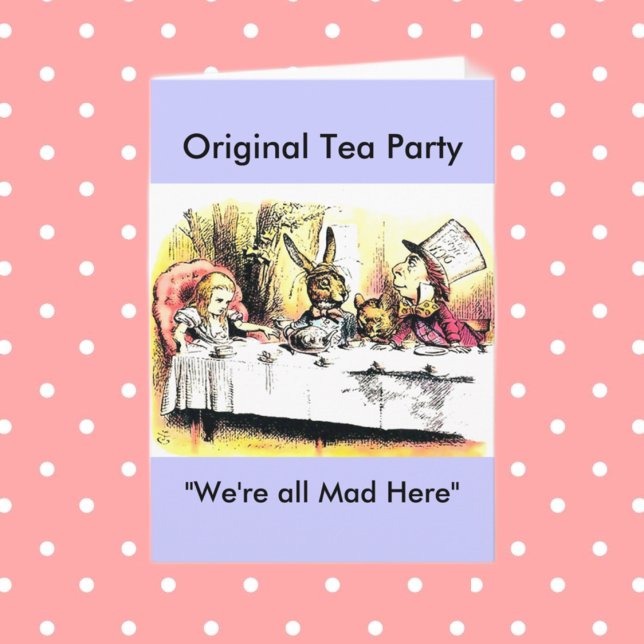 Mad Hatter Tea Party Karte (Von Creator hochgeladen)