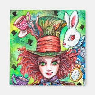 Mad Hatter und Rabbit Magnet
