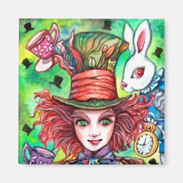 Mad Hatter und Rabbit Magnet (Vorne)
