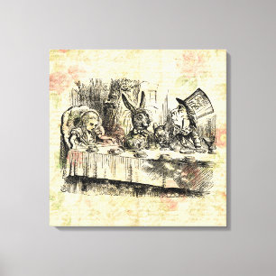 Mad Hatters Tee Party Alice im Wunderland Leinwanddruck