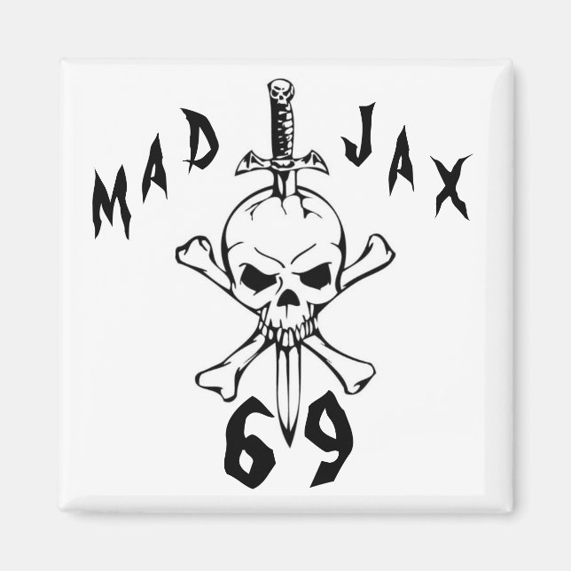 Mad Jax 69 Schädel Magnet (Vorne)