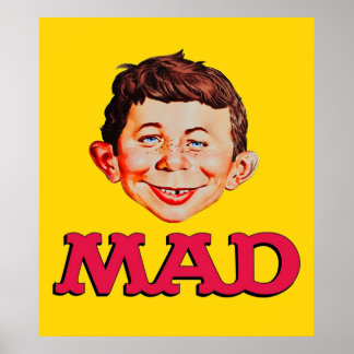 Mad Magazine Sticker Maske Poster
